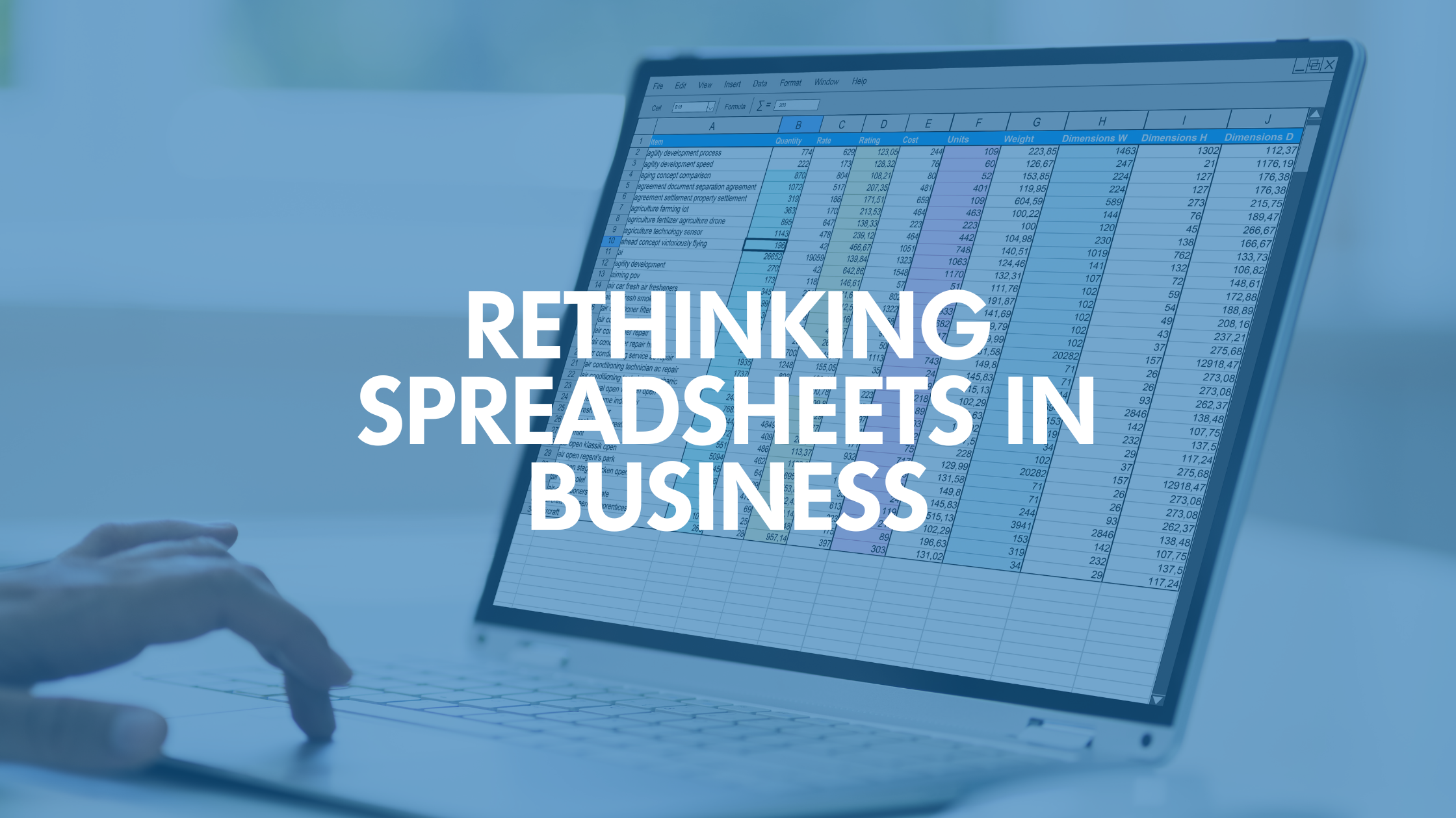 Rethinking Spreadsheets in Business